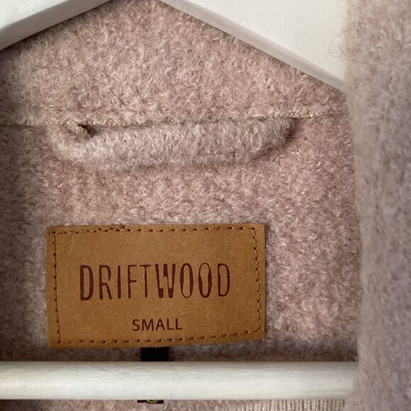 Driftwood Innsbruck Embroidered Coat Beige Wool Blend Size SMALL - Picture 6 of 8